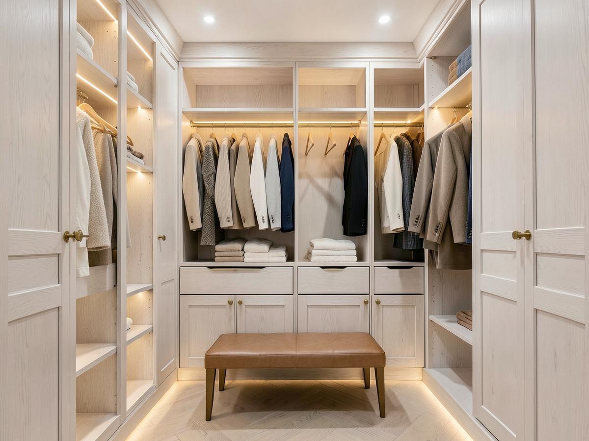 Overflowing closet to a calm daily ritual after Apryl's design
