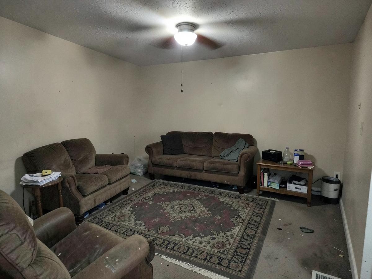 Hand-me-down sofas to a room that holds everyone before Apryl's design