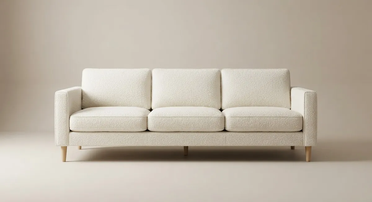 Boucle 3-seat sofa
