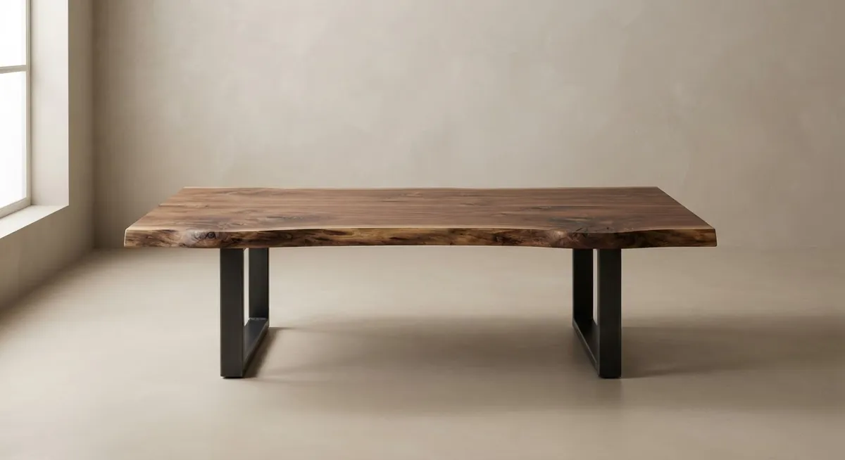 Live edge walnut coffee table