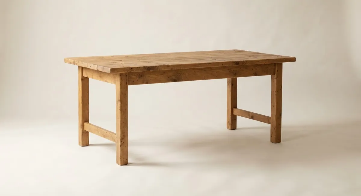 Rustic pine farm table