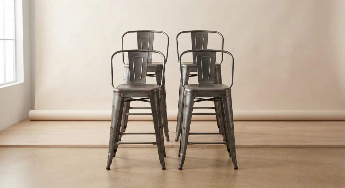Vintage Tolix stools, set of 4