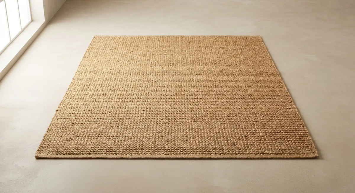Handwoven jute rug 8x10