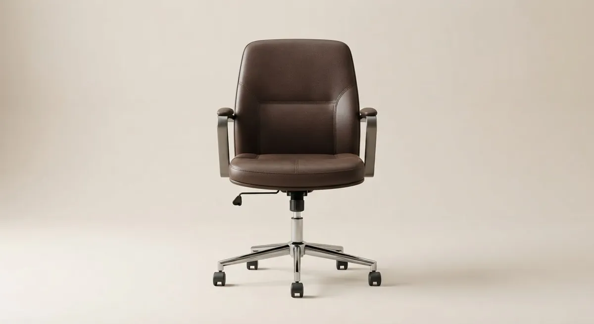 Faux leather task chair