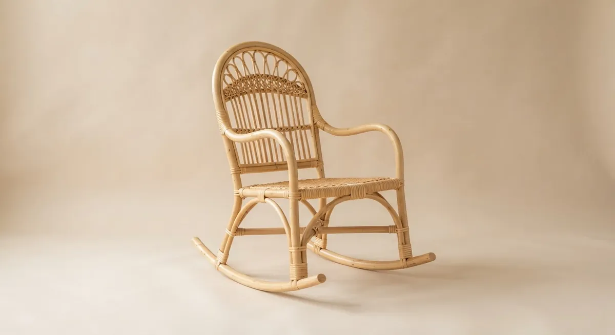 Rattan accent rocker